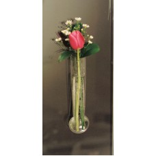 Window Vase Single Bulb Style Made of Flexible Vinyl Fill with Water and Stems 728685321202  231819164579